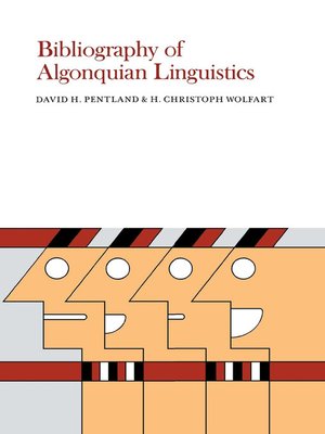 cover image of Bibliography of Algonquian Linguistics